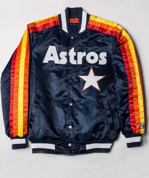 Houston Astros Strar Bomber Blue Jacket