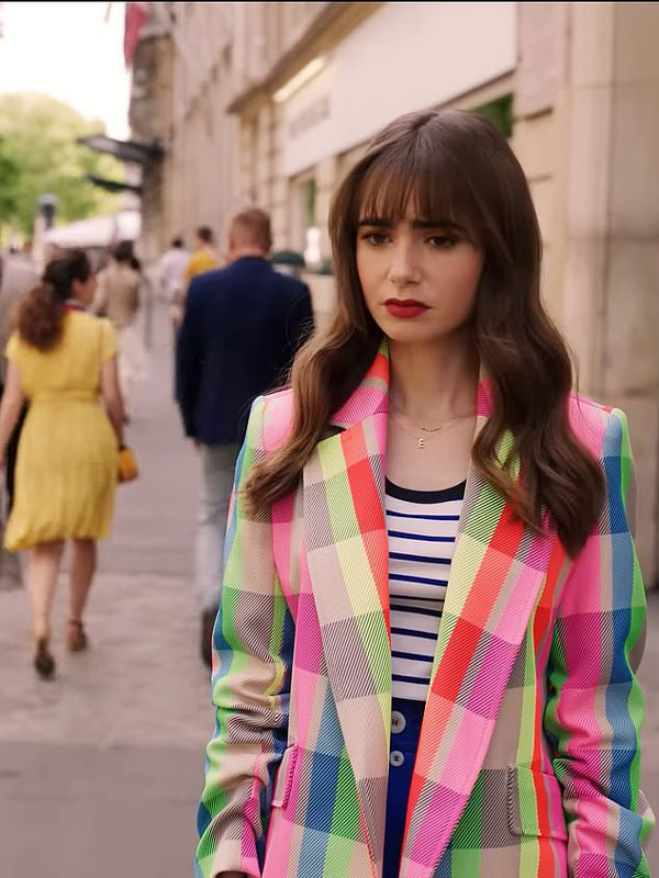 Emily Cooper Emily In Paris Season 03 Neon Blazer