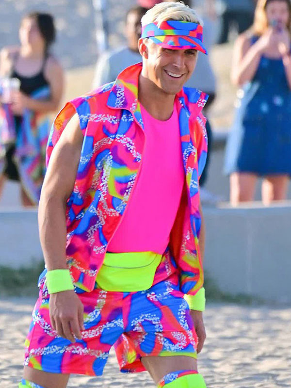 Barbie 2023 Ryan Gosling Rainbow Vest
