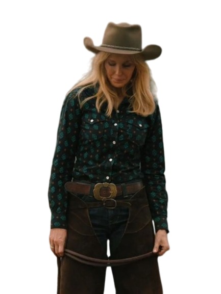 Kelly Reilly Yellowstone S05 Beth Dutton Printed Shirt| TV jacket