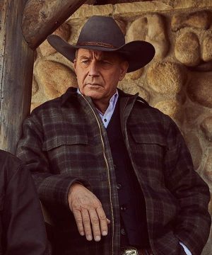 Yellowstone-Kevin Costner Plaid Checked Jacket 1
